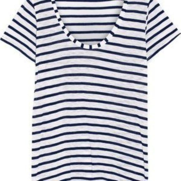 Splendid Navy Classic Venice Stripe Tee Small - Picture 1 of 4